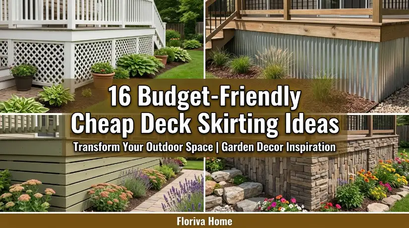 Budget-Friendly Cheap Deck Skirting Ideas