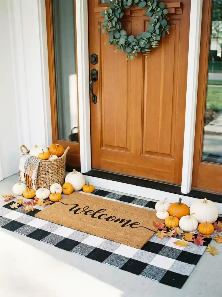 16. Finish With a Layered Doormat Moment