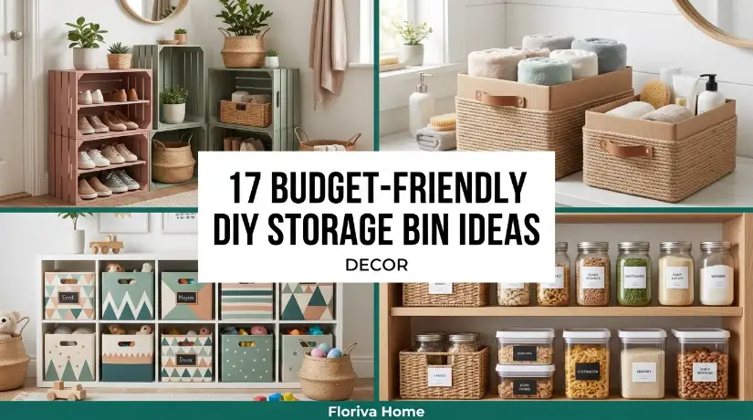 Budget-Friendly DIY Storage Bin Ideas