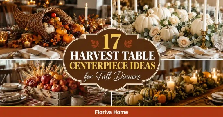 Harvest Table Centerpiece Ideas for Fall Dinners