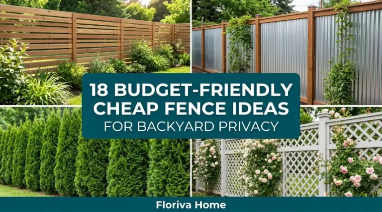 Budget-Friendly Cheap Fence Ideas for Backyard
