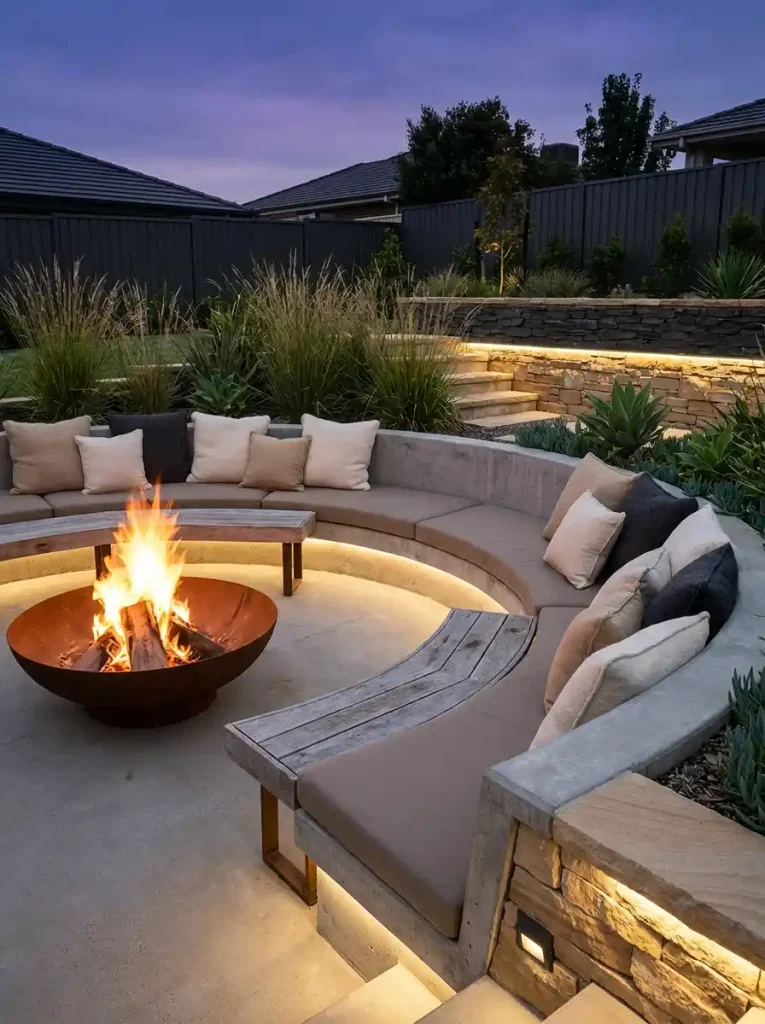 18. Build a Conversation Pit With Sunken Seating