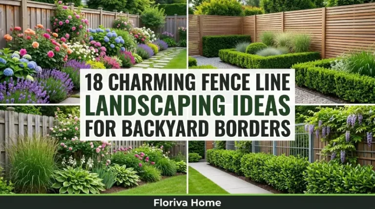 Charming Fence Line Landscaping Ideas