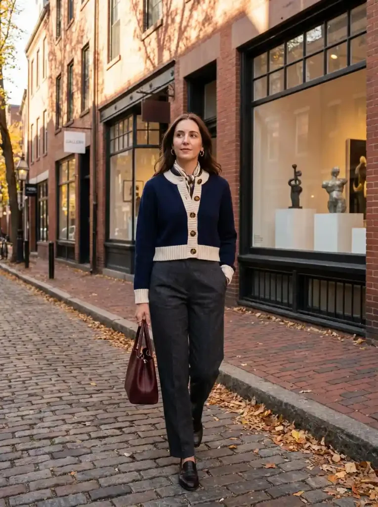 18. Modern Color-Blocked Cardigan