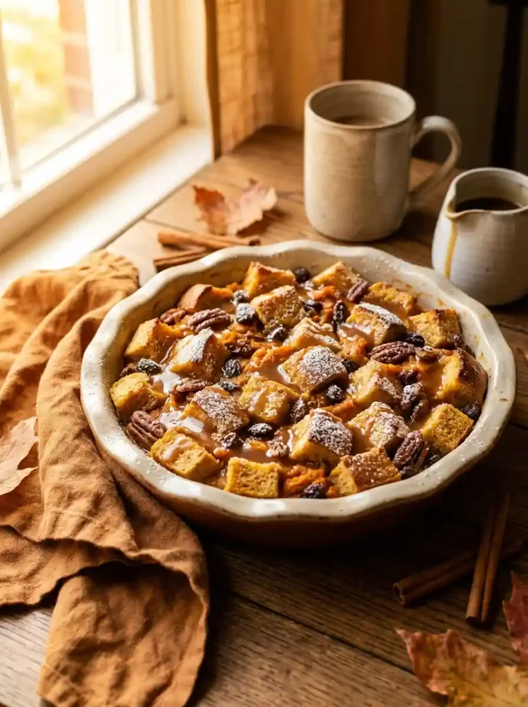 18. Pumpkin Spice Bread Pudding