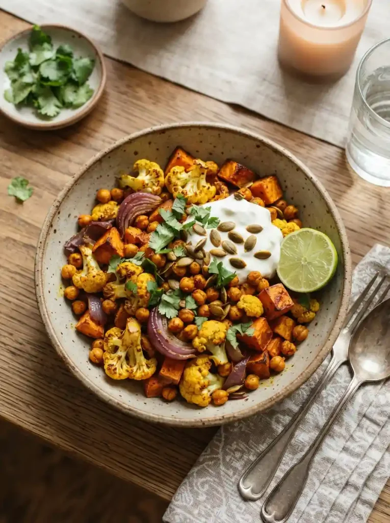 18. Roasted Chickpea and Cauliflower Curry