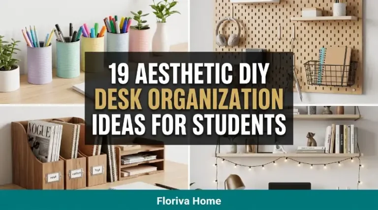 19 Aesthetic DIY Desk Organization Ideas for Students