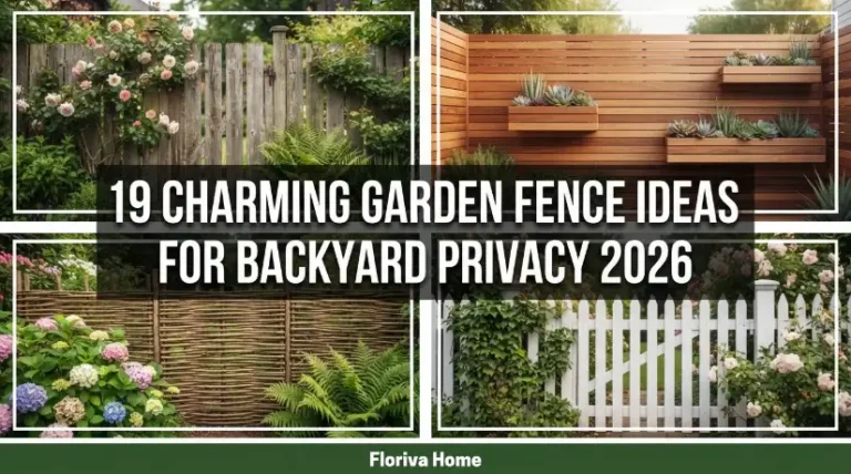 Charming Garden Fence Ideas for Backyard
