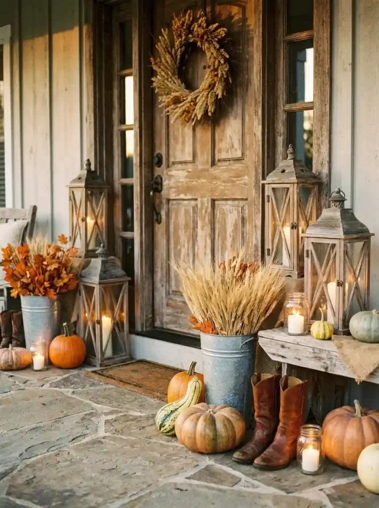 19. Rustic Farmhouse Entryway Lanterns