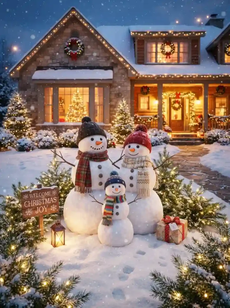 19. Snowman Family Welcome