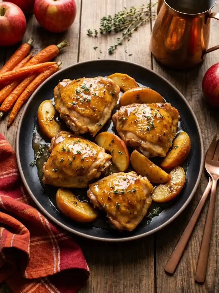 2. Maple Dijon Chicken with Apples