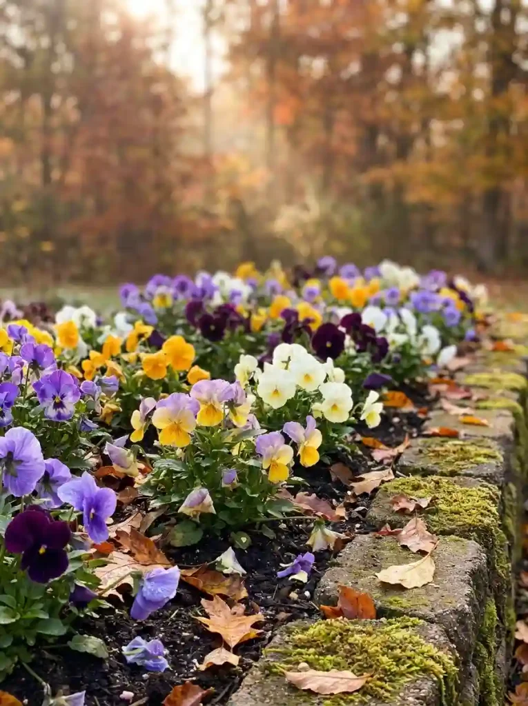 2. Pansies for Cheerful Cool-Weather Color