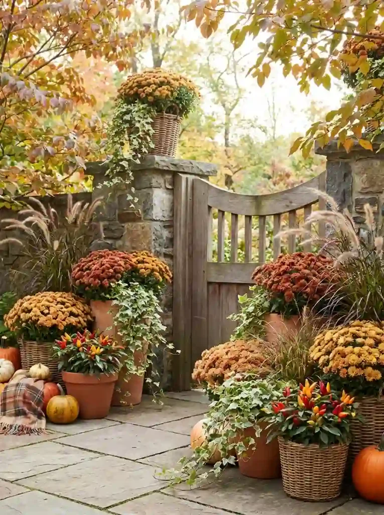 2. Refresh Containers With Autumn Layers