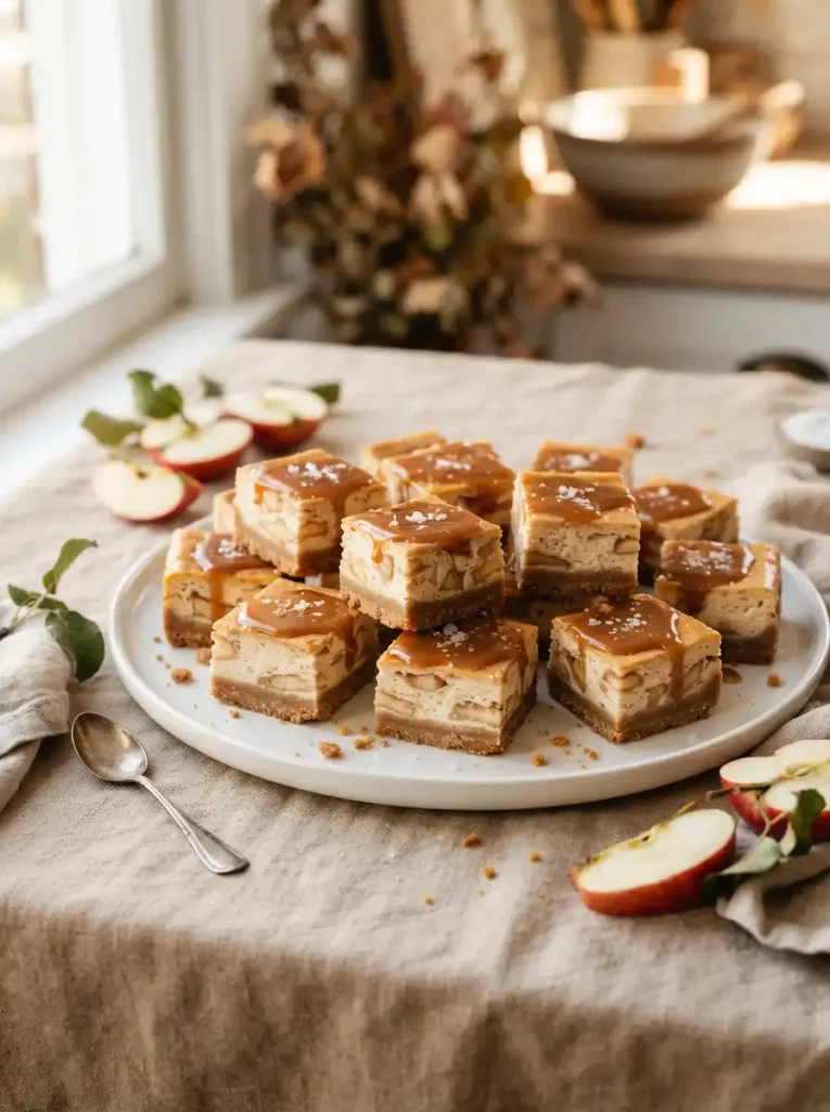 2. Salted Caramel Apple Cheesecake Bars