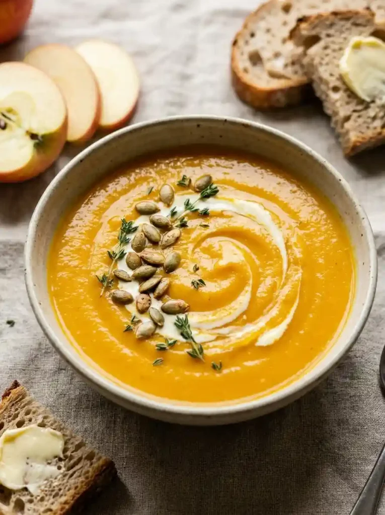 2. Velvety Butternut Squash and Apple Soup