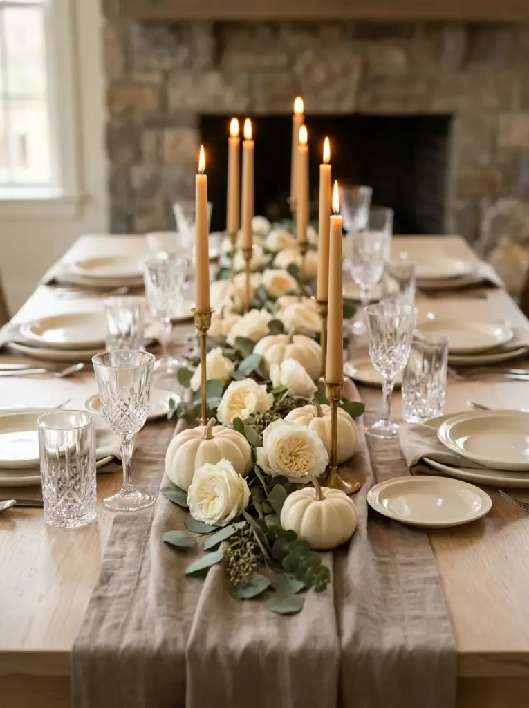 2. White Pumpkin Elegance