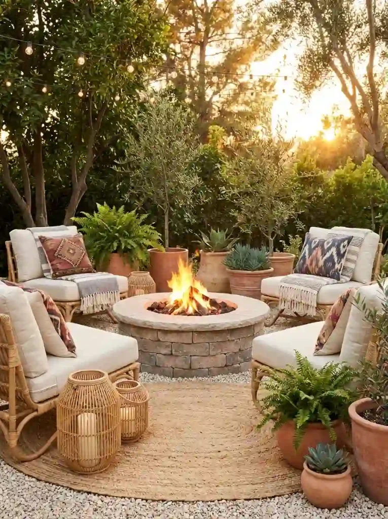 20. Create a Boho Layered Lounge