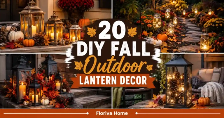 DIY Fall Outdoor Lantern Decor