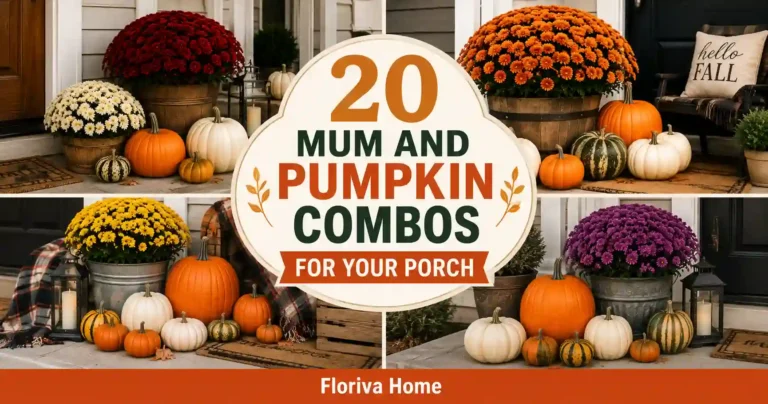 Mum and Pumpkin Combos for Your Porch