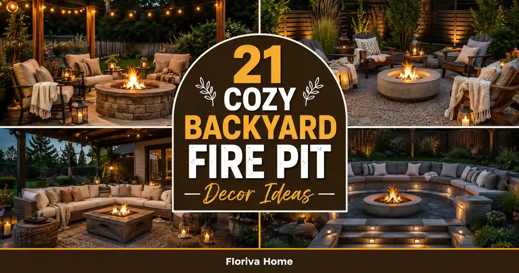 Cozy Backyard Fire Pit Decor Ideas