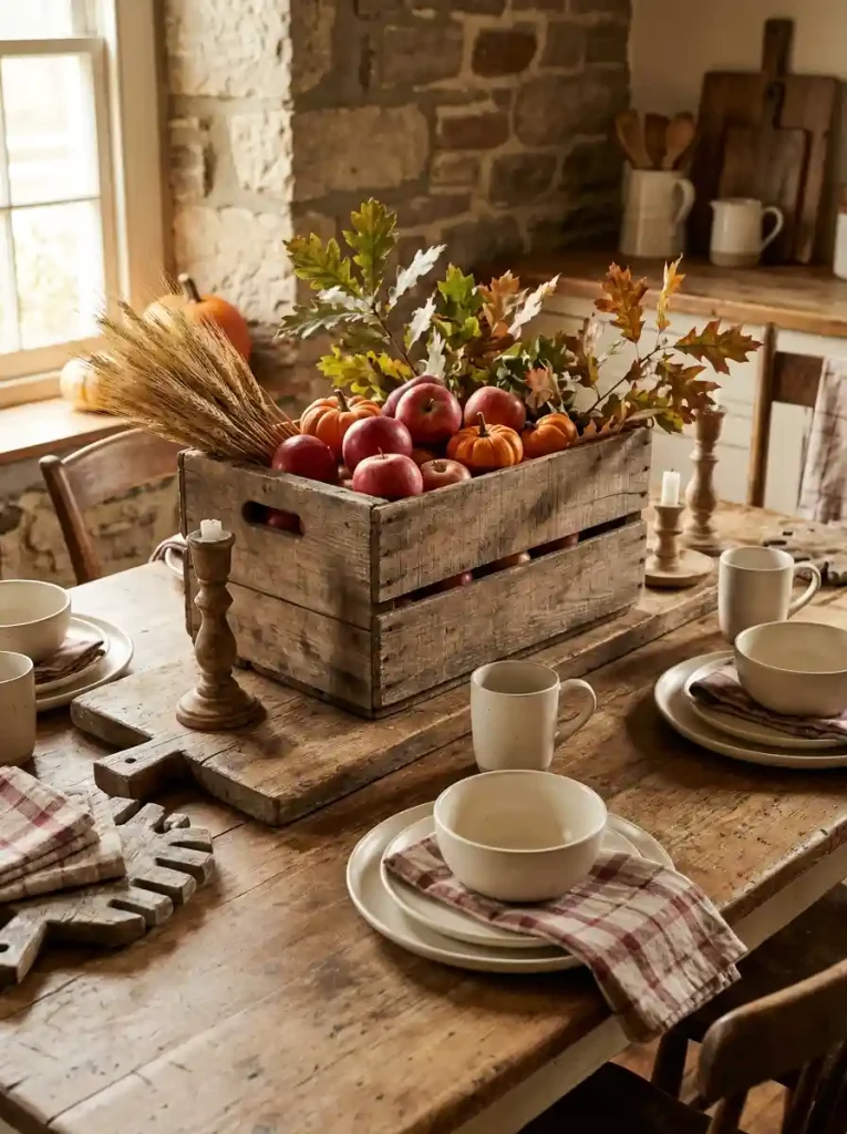 3. Farmhouse Apple Crate