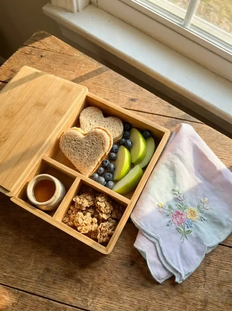 3. Heart-Shaped Banana Sandwiches