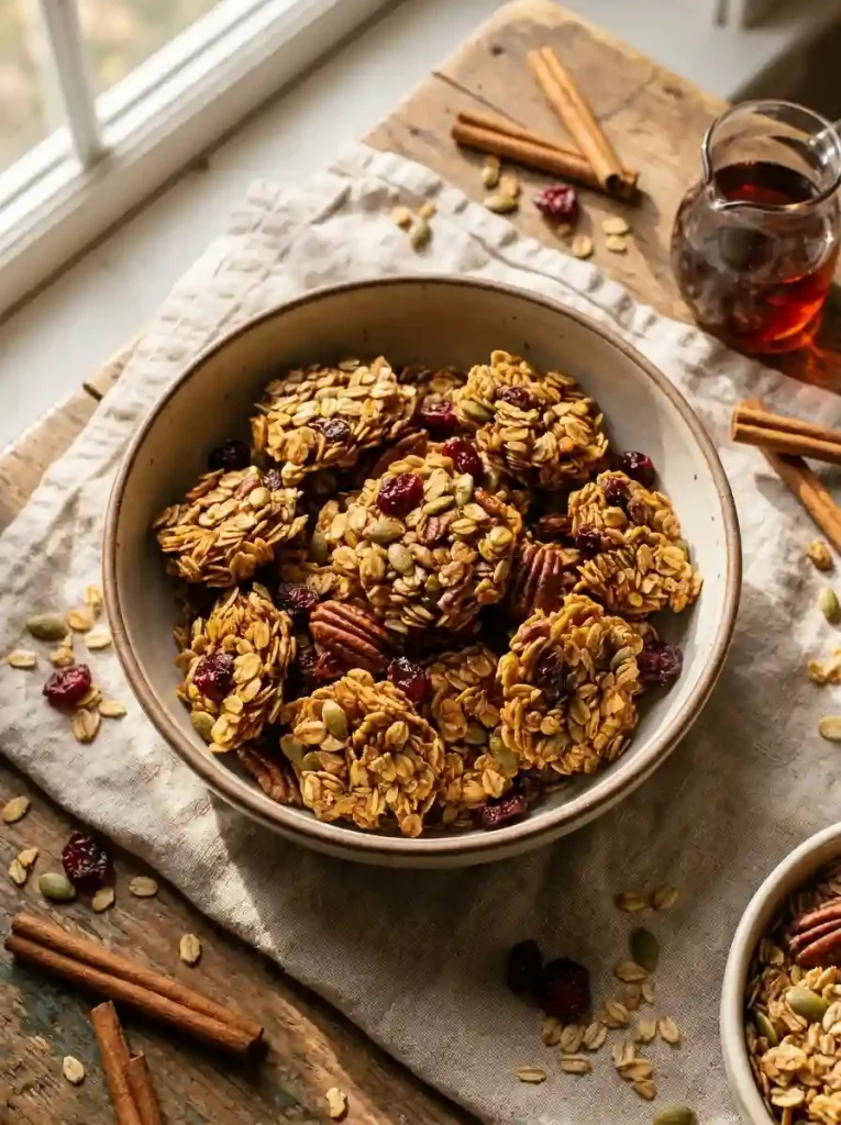 3. Pumpkin Spice Granola Clusters