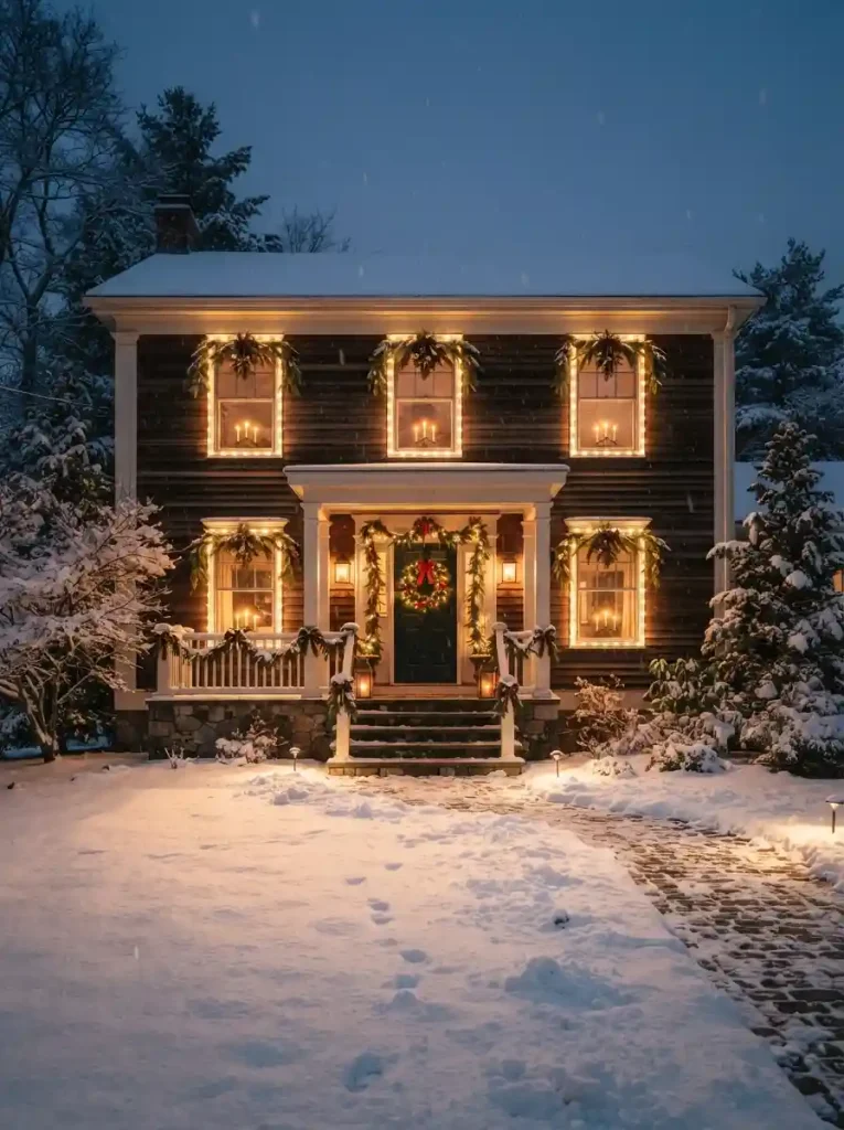 3. Window Frames With a Cozy Glow