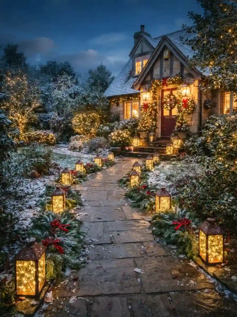 4. A Magical Pathway of Glowing Lanterns