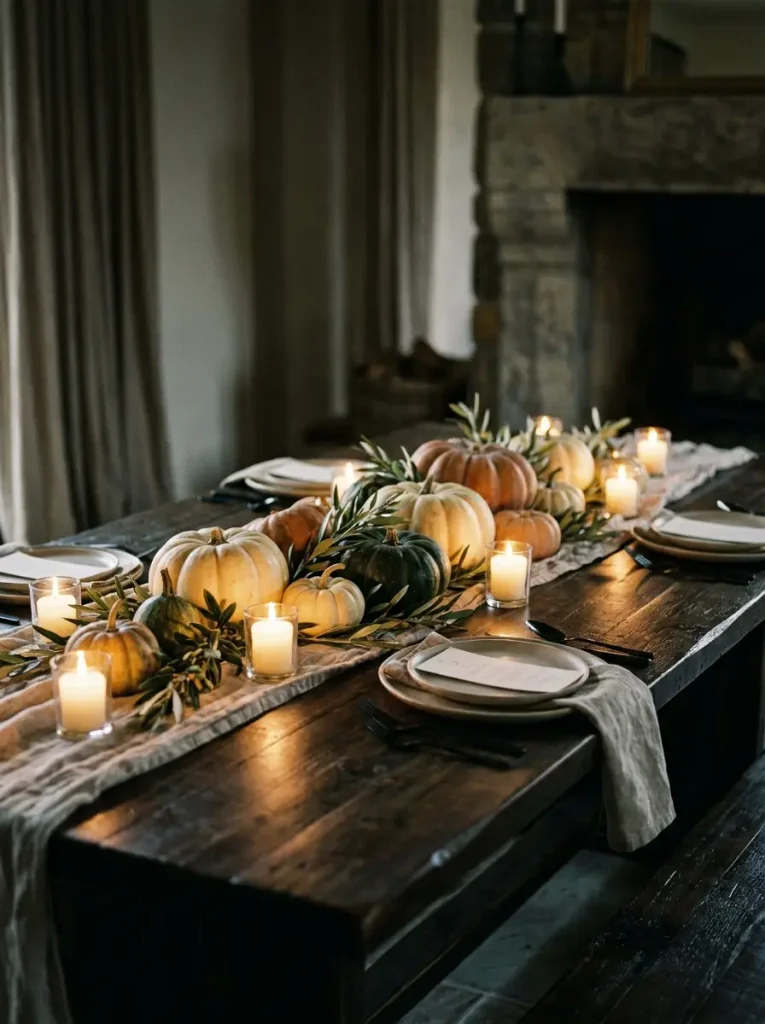 4. Candlelit Gourd Garland