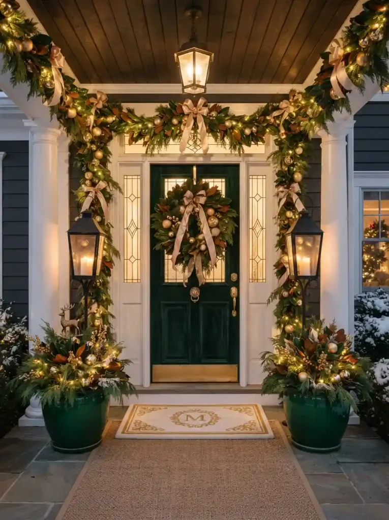 4. Elegant Gold and Green