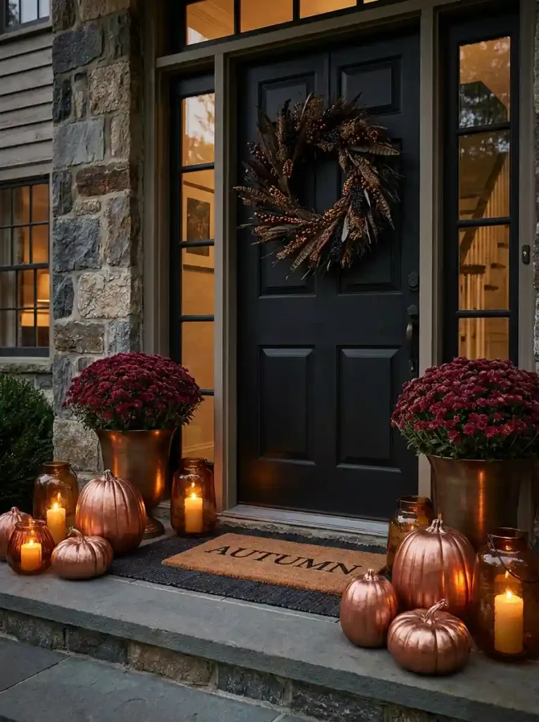 4. Go Moody With Black, Amber, and Copper
