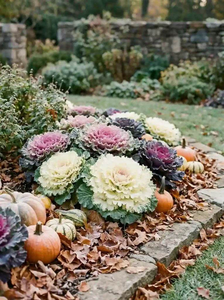 5. Ornamental Kale for Dramatic Texture