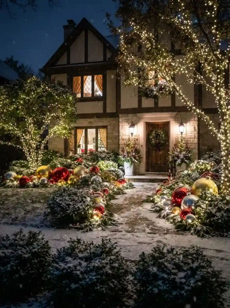 5. Oversized Ornaments Take Center Stage