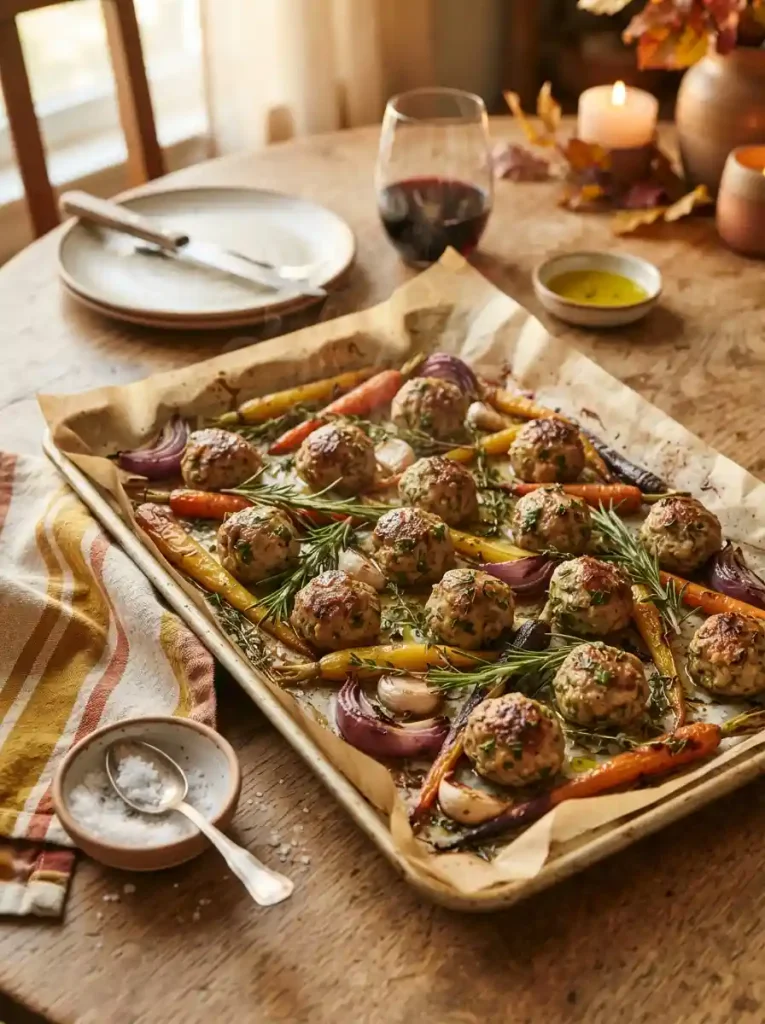 6. Rosemary Turkey Meatballs with Carrots