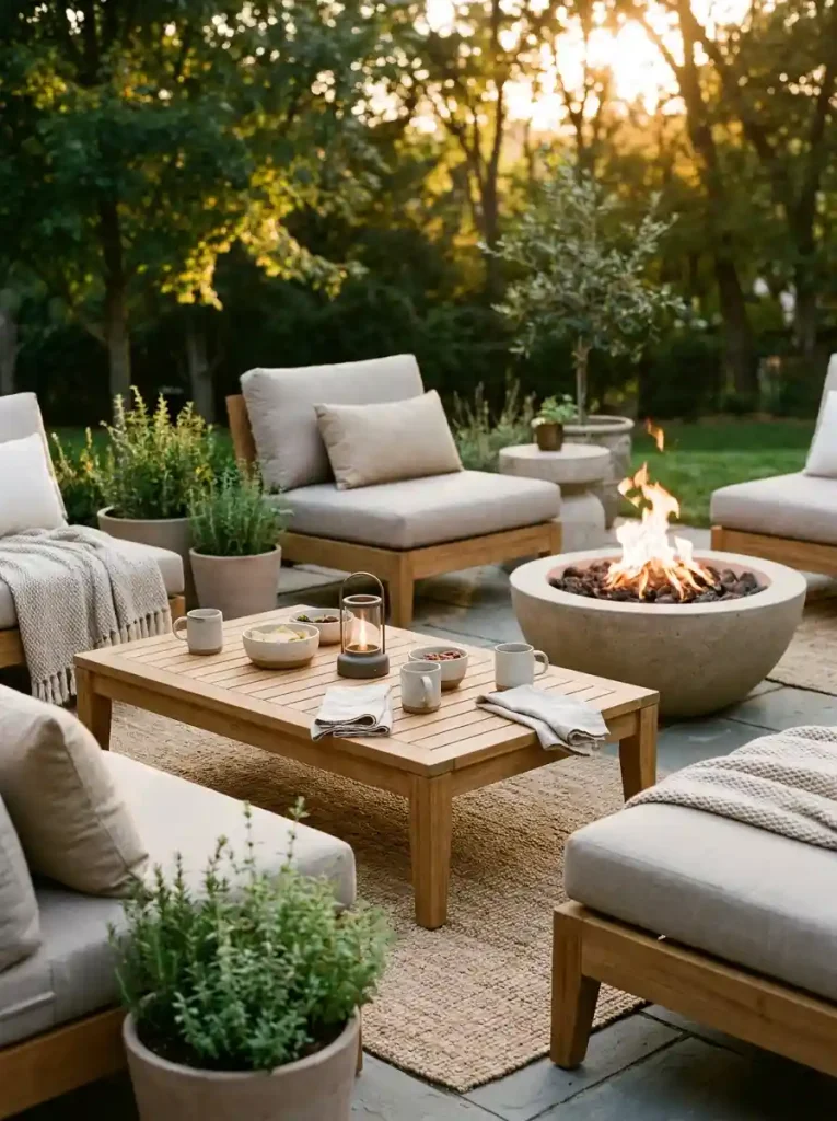 6. Style a Low Coffee Table for Snacks