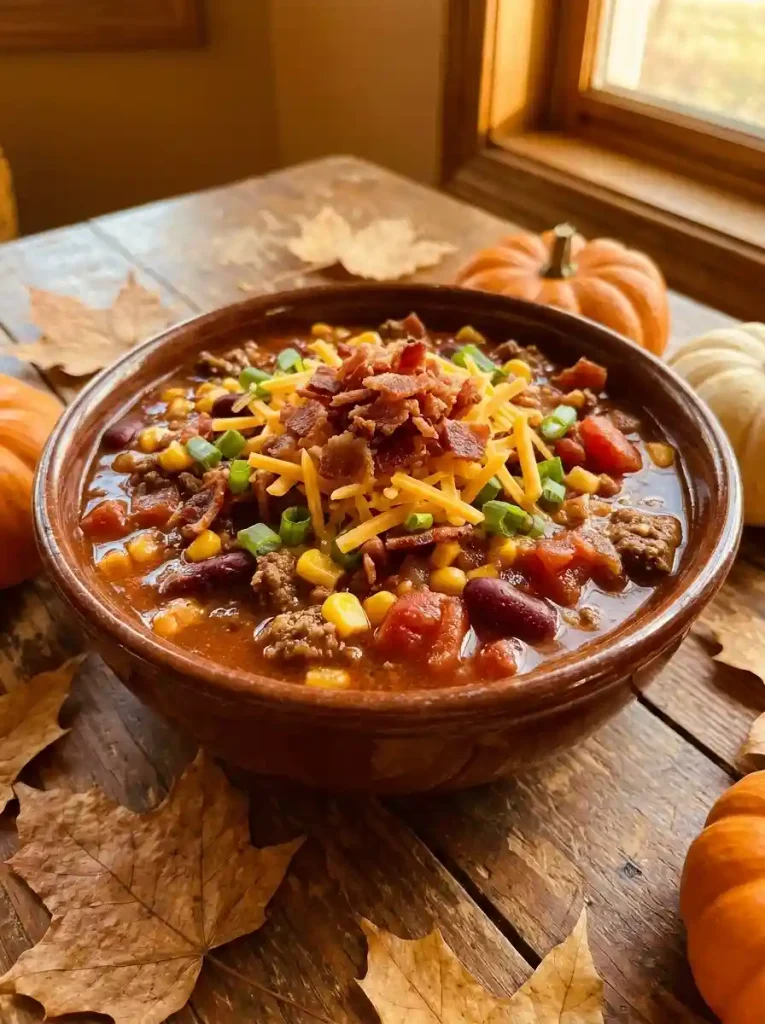 7. Maple Bacon Corn Chili