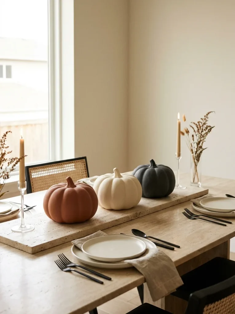 7. Modern Pumpkin Trio