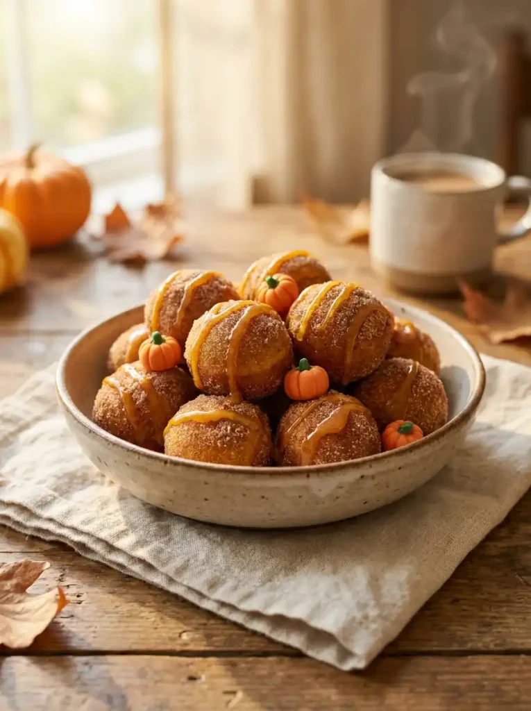 7. Pumpkin Spice Donut Holes