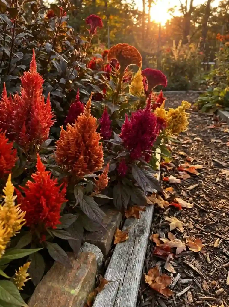 8. Celosia for Bold Velvet-Like Texture