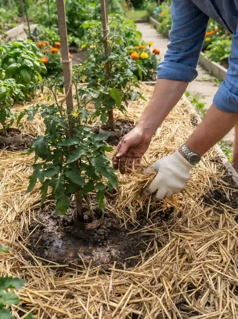 8. Mulch Around the Plants