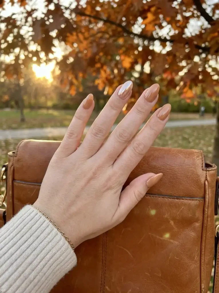 9. Caramel Glazed Nails