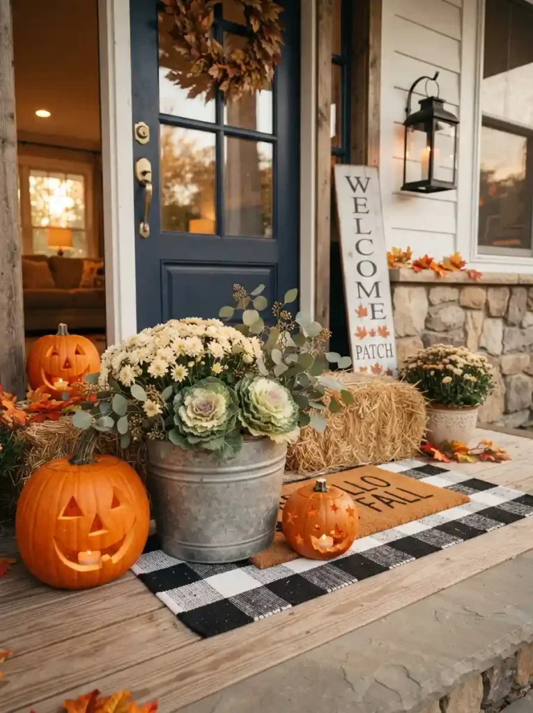 9. Farmhouse Mum Pumpkin Bucket