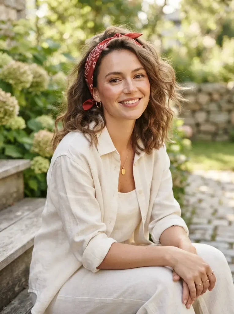 1. Classic Folded Bandana Headband