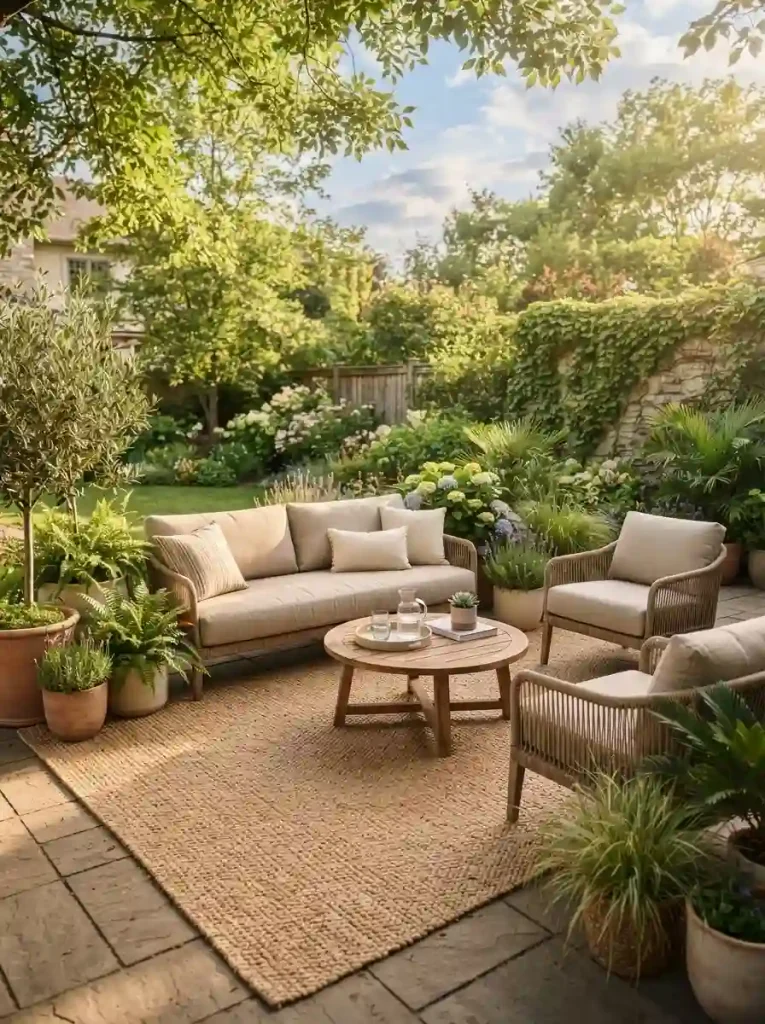 1. Create a cozy conversation circle around a coffee table