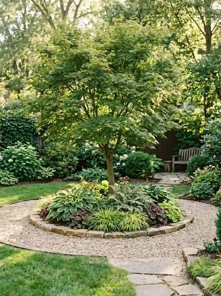 1. Frame a Small Gravel Garden Around a Tree