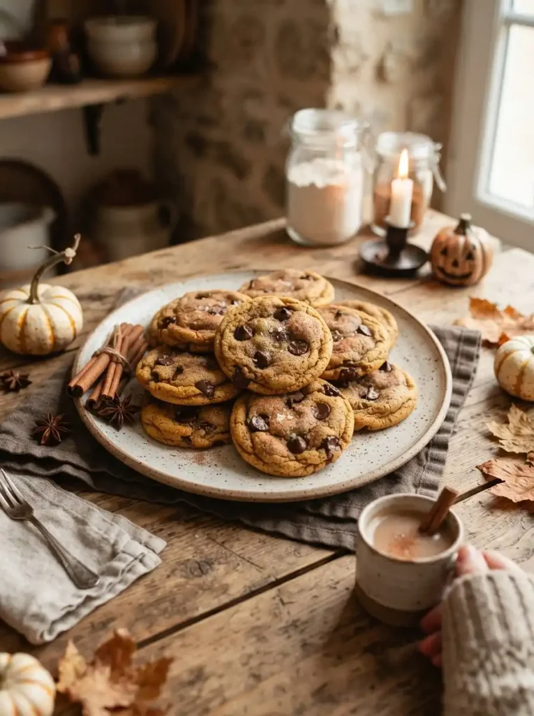 1. Pumpkin Spice Chocolate Chip Cookies