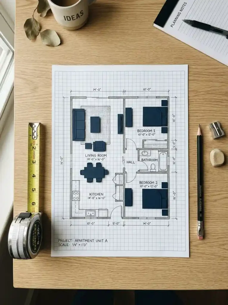 1. Start With a Scaled Floor Plan