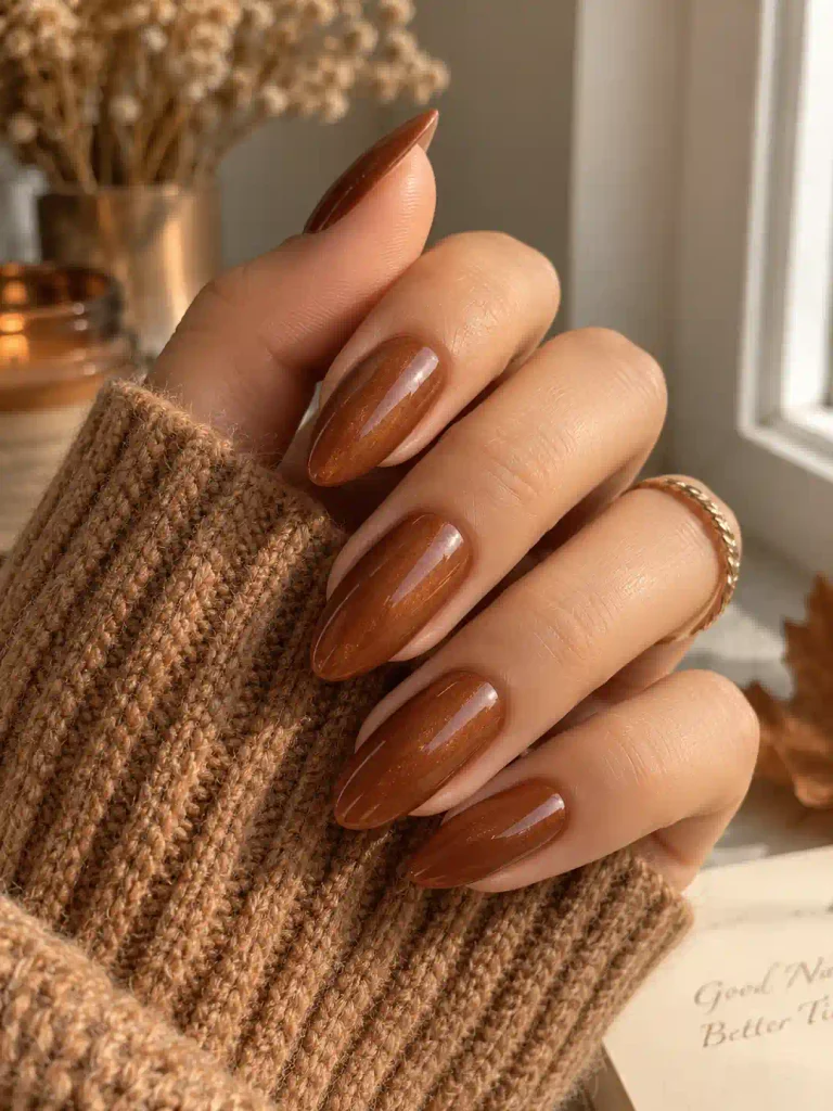 1. Warm Cinnamon Glazed Nails