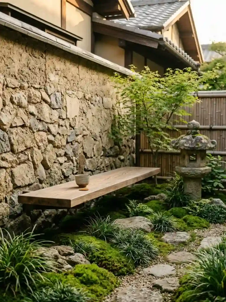 10. Add a Floating Wooden Bench